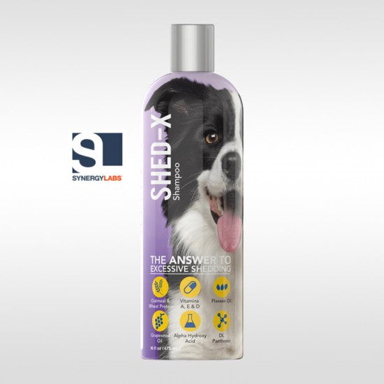 SAMPON ANTI NAPARLIRE PENTRU CAINI SHED-X, SYNERGY LABS, 473 ML