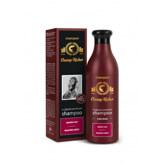 SAMPON CHAMP RICHER PENTRU CAINI CU BLANA AURIE- 250 ML
