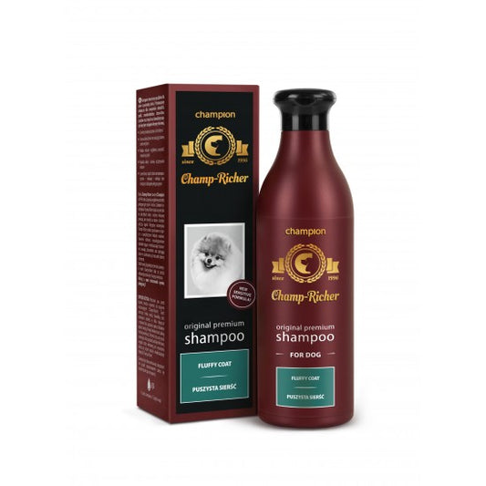 SAMPON CHAMP RICHER PENTRU CAINI CU BLANA PUFOASA- 250 ML